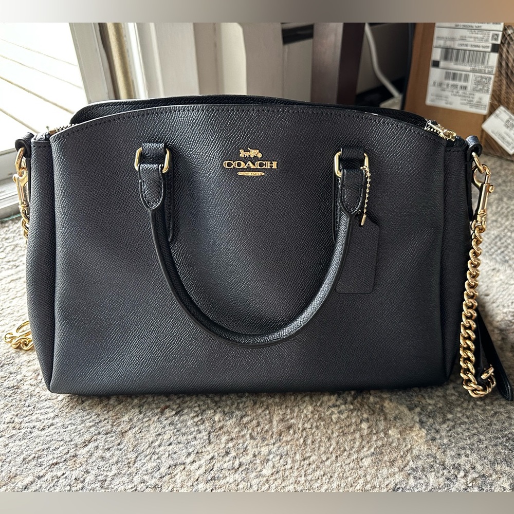 Coach Dark Blue Leather Women's Bag